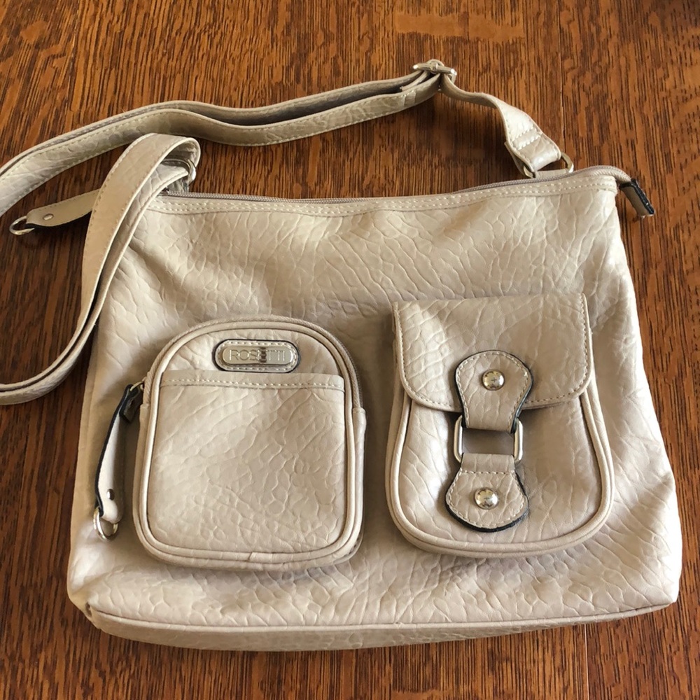 Rossetti tan faux leather handbag